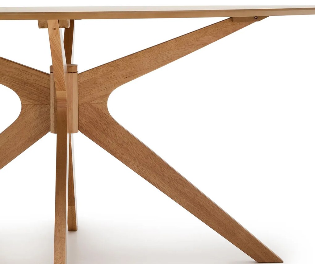 Kave Home Naanim Ovale Eettafel Eikenfineer 180 X 110 Cm - 180 X 110cm.
