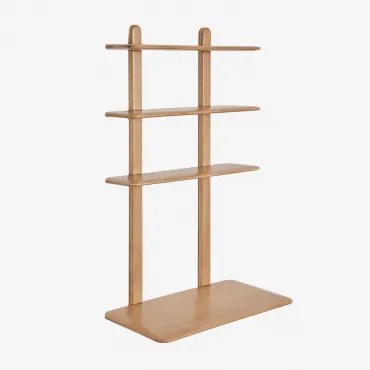 Bureau Met Houten Boekenplank Veleta Mangohout & ↔︎ 80 Cm - Sklum