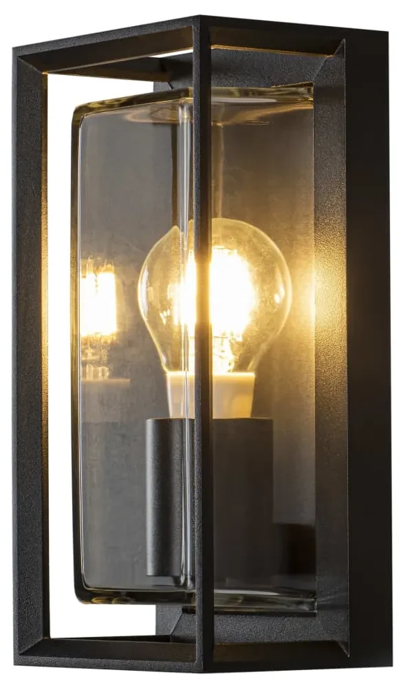 KONSTSMIDE Wandlamp Brindisi glas matzwart
