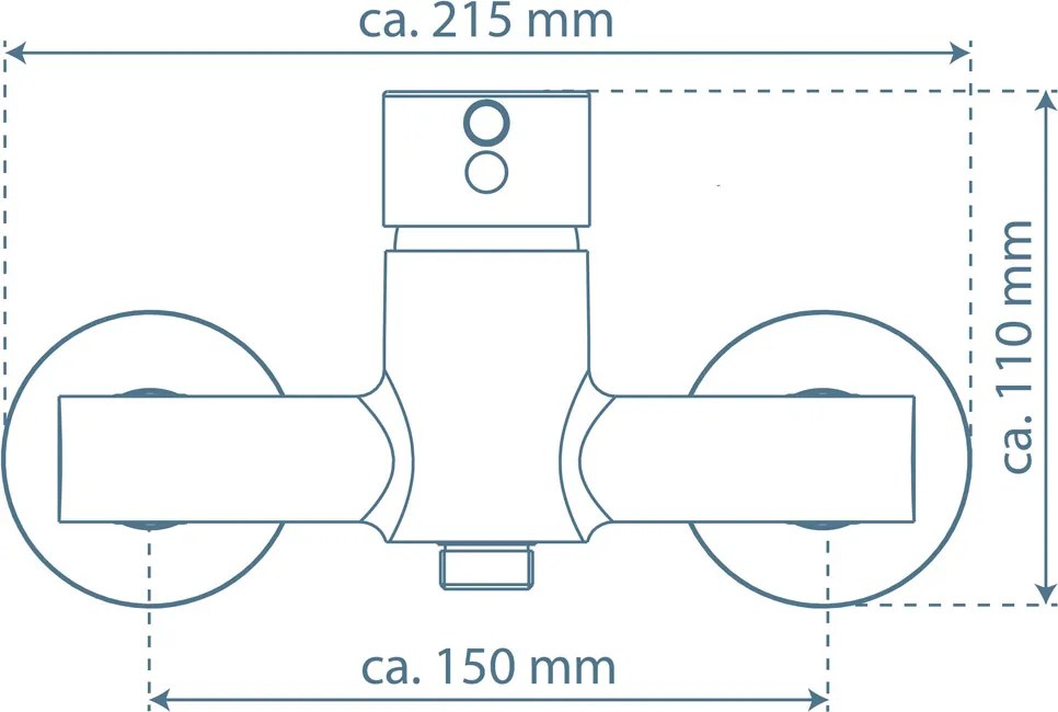 Schutte Laurana douchekraan chroom