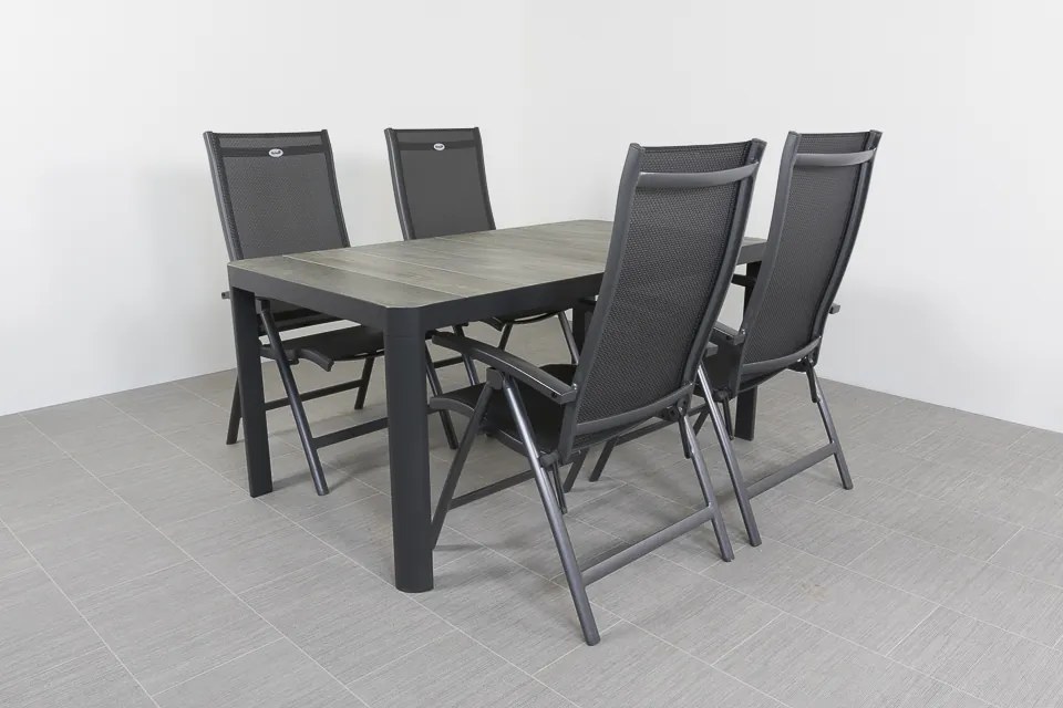 Hartman Salvatore/Queens 160x90 cm. verstelbare 4-persoons tuinset