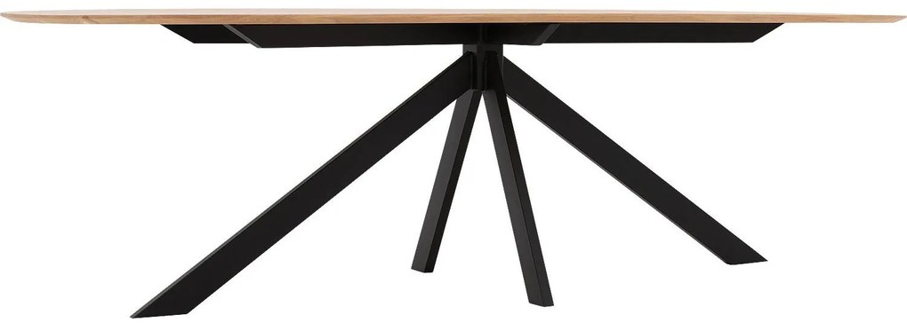 Goossens Excellent Eettafel Uniek, Semi rond 240 x 100 cm