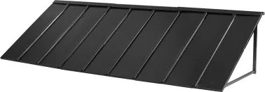 VEVOR Raamzonwering 264x91x61 cm, Deurluifel, Stevige zonwering met driehoekig stalen frame voor deuren, Buitenbescherming tegen regen, sneeuw en zonlicht voor deuren, ramen, veranda's en balkons