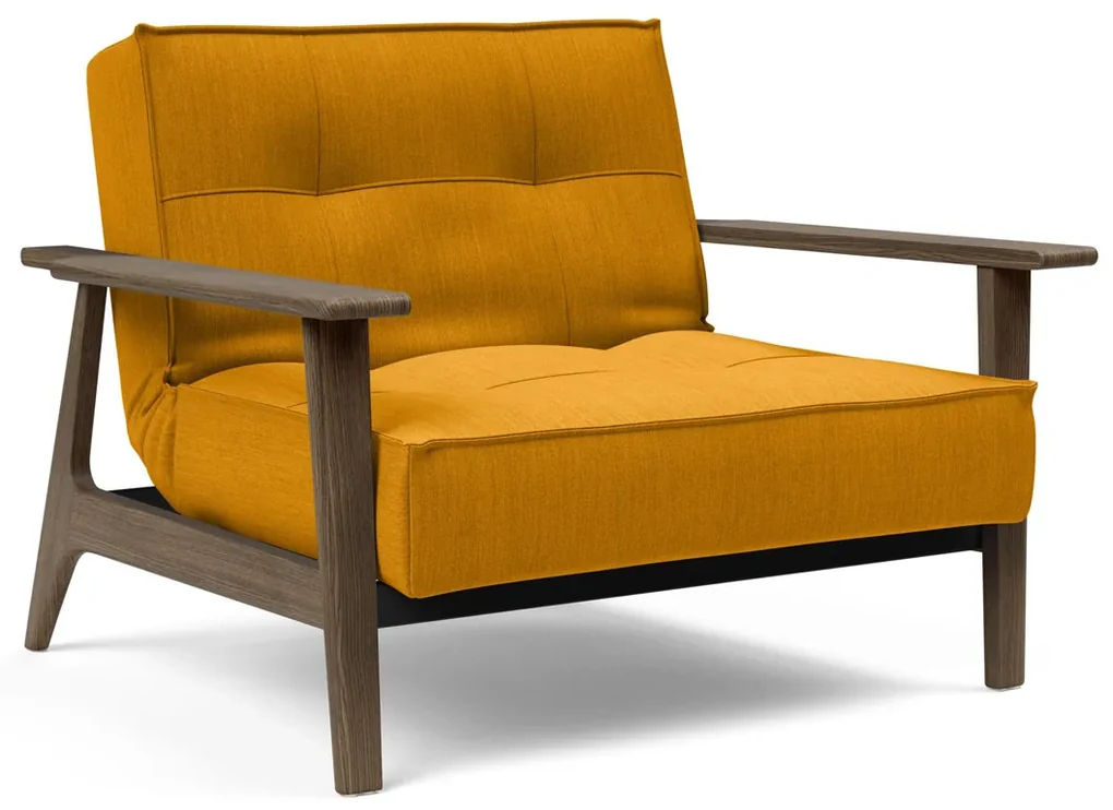 Innovation Living Splitback Frej Smoked Fauteuil Met Gerookt Eiken Armleuningen