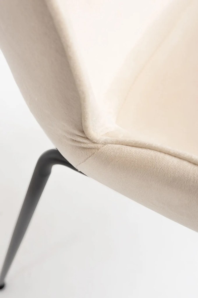 Bille Zwart Fluwelen Stoel