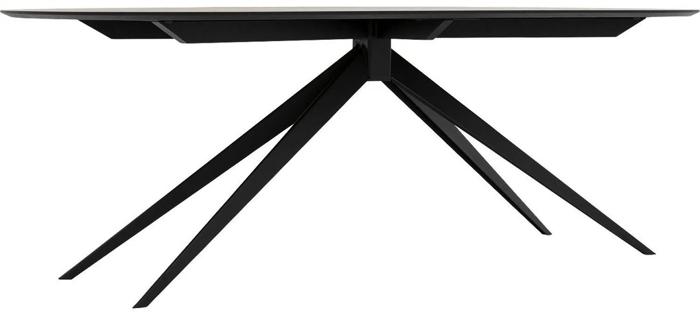 Goossens Excellent Eettafel Uniek, Semi rond 220 x 100 cm