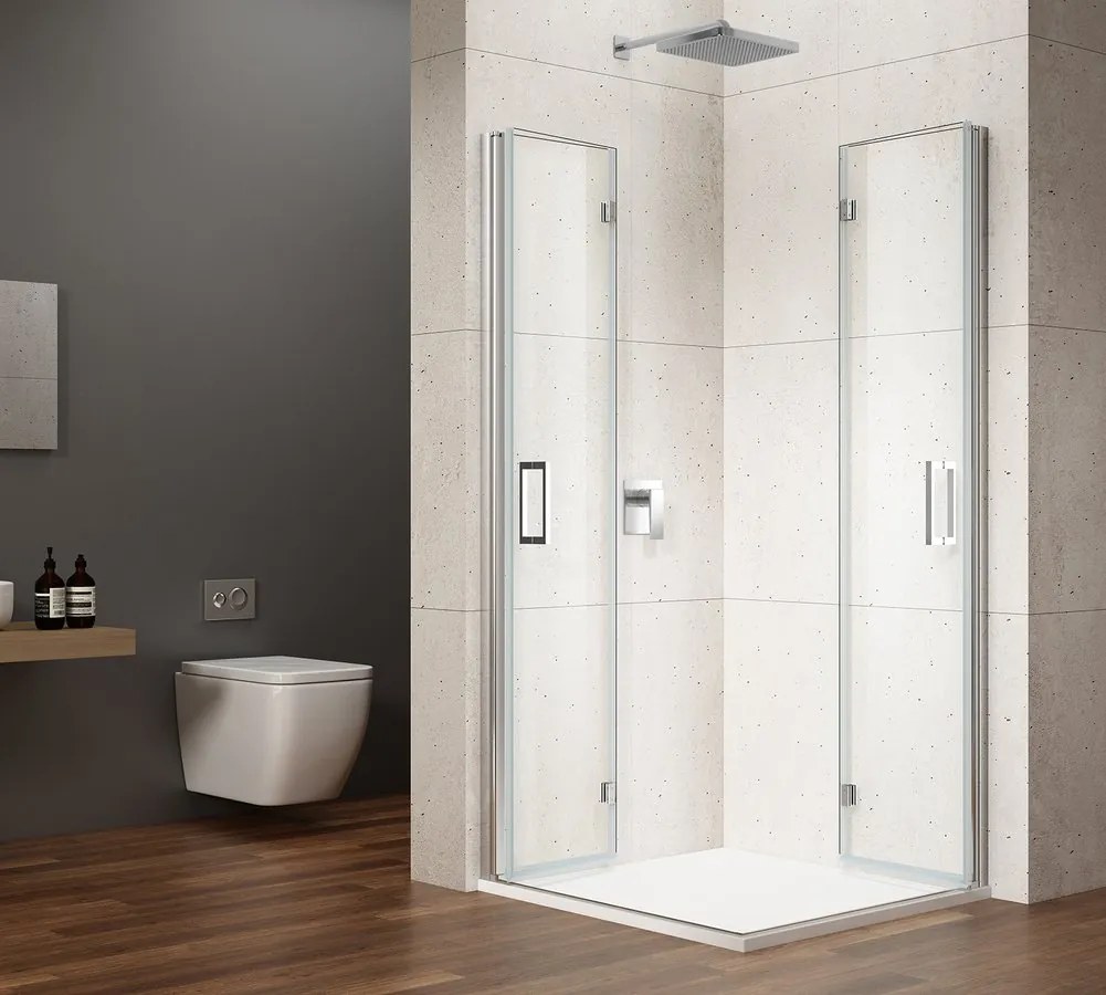 Gelco Loro douchecabine met vouwdeuren 70x90cm chroom