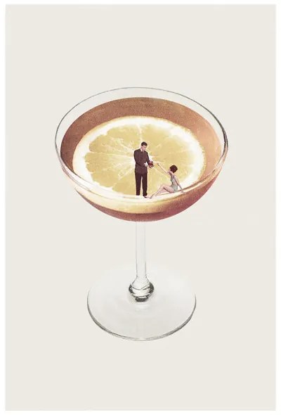 Poster Maarten Léon - My drink needs a drink