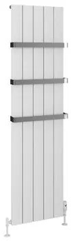 Eastbrook Rosano verticale aluminium radiator 180x47cm Mat wit 1580 watt