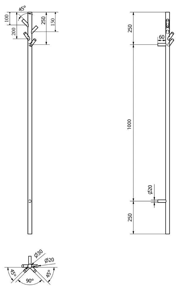 Sapho Pasador elektrische verticale radiator mat zwart 150cm 30Watt