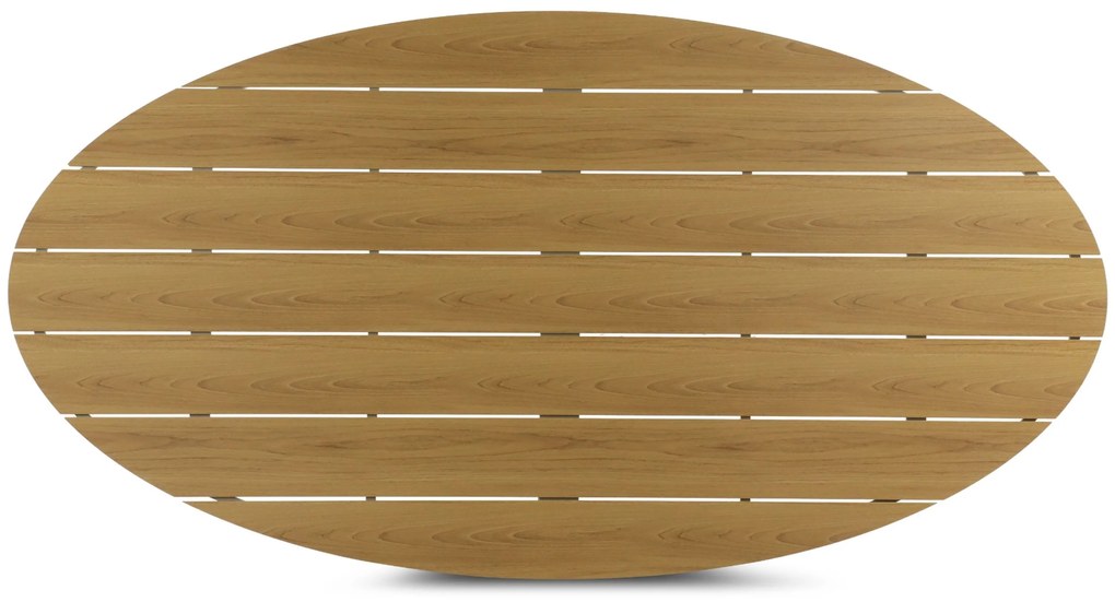 Tuinset 6 personen 220 cm Aluminium/Rope Taupe De Laan Projects