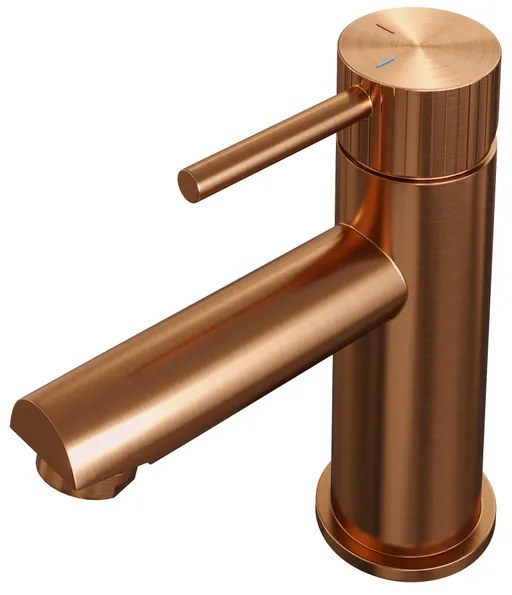 BRAUER Stripe Lage Opbouw Wastafelmengkraan - model A - koper geborsteld PVD 5-GK-001-HD7