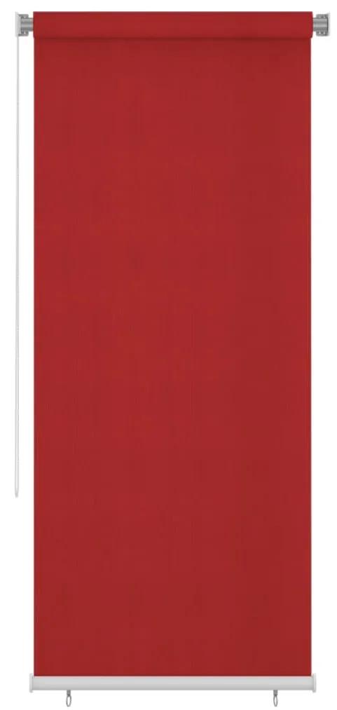 vidaXL Rolgordijn voor buiten 100x230 cm rood