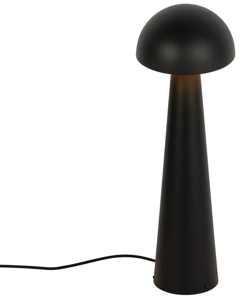 Buiten vloerlamp zwart 65 cm - Mushroom