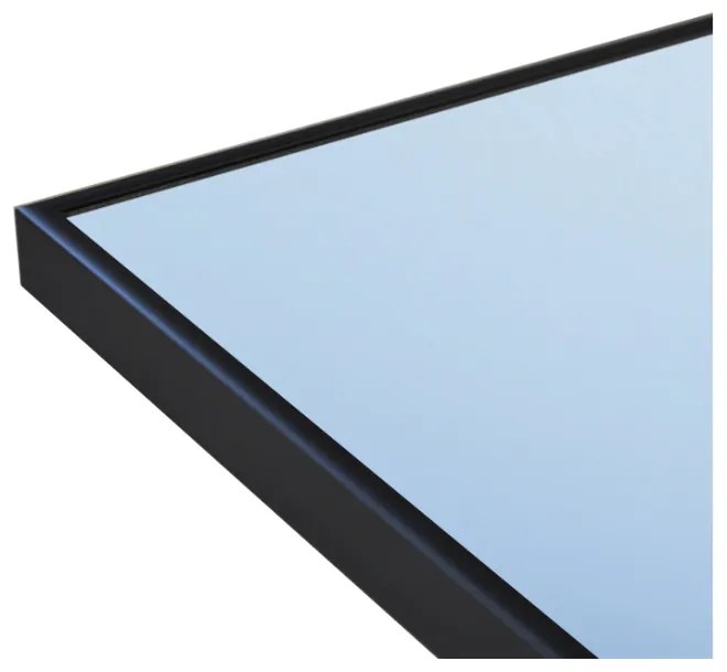 Sanicare Tutti LTD spiegel zwart met verwarming, LED lichtstrook, verlichting onder en touch bediening 60cm