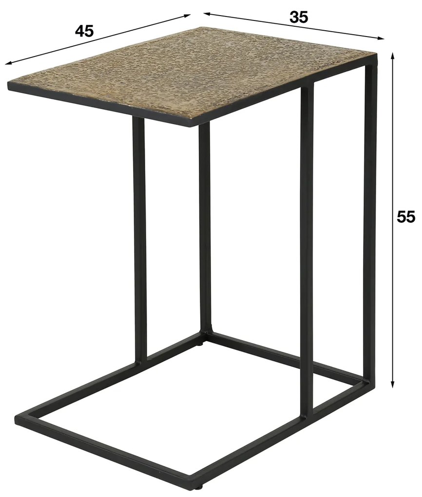 Metallic Laptoptafel Antiek Brons - 45 X 35cm.