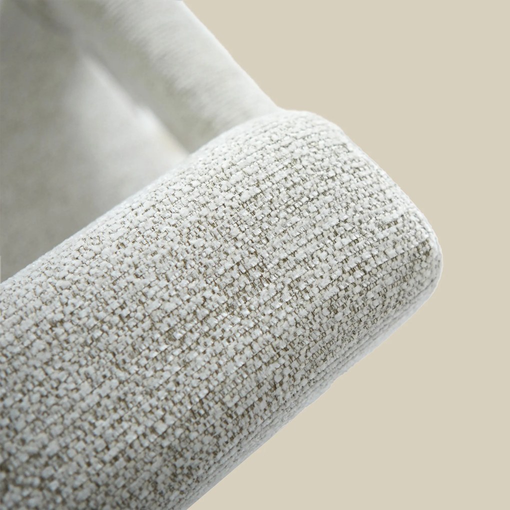 Japandi Fauteuil Creme Stof