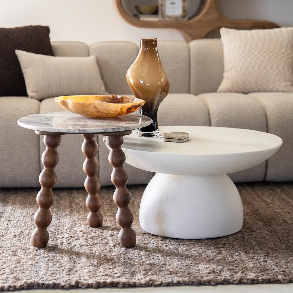 Cirkel Betonnen Salontafel - 70 X 70cm.