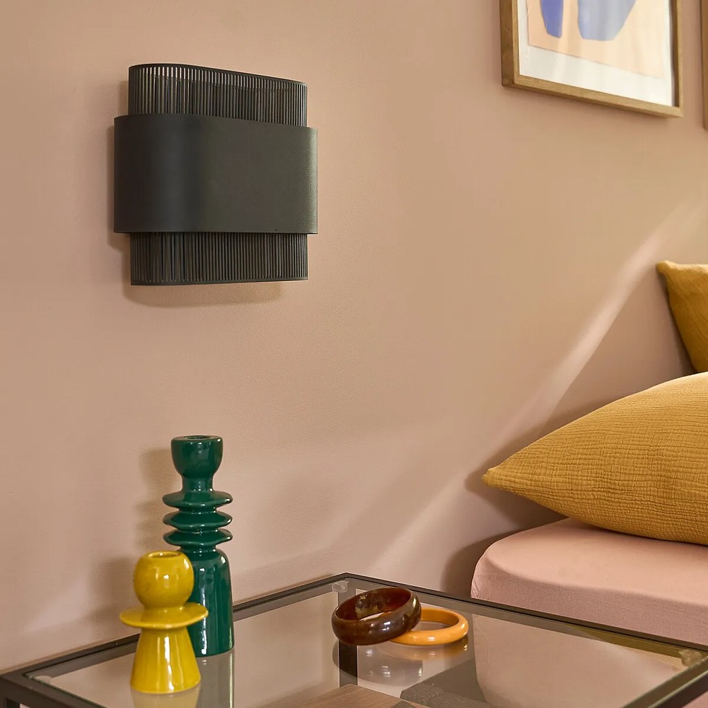 Dubbele wandlamp in metaal, Leila