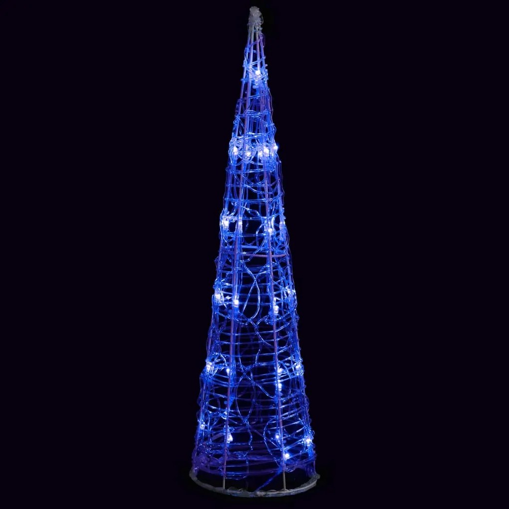 vidaXL Lichtkegel decoratief LED blauw 60 cm acryl