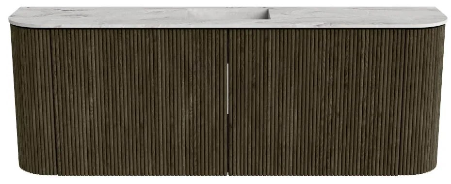 Mondiaz Joya DLux 115cm toiletmeubel ronding links/rechts shadow met wastafel faye midden zonder kraangat glace