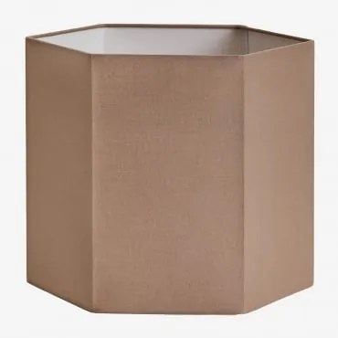 Tenerife Stoffen Lampenkap Moka Bruin & Ø30 Cm - Sklum