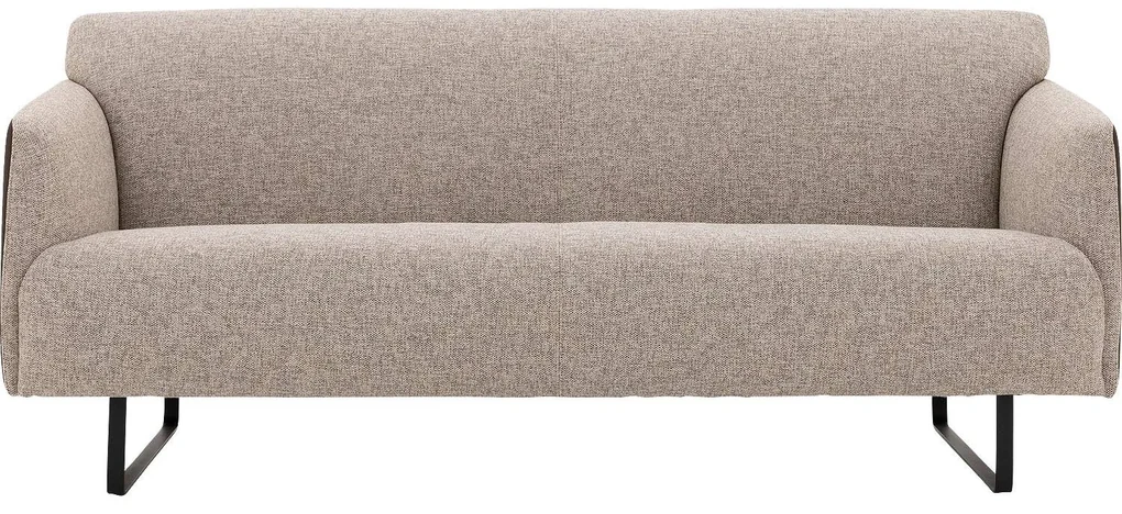 Goossens Excellent Bank Montreal bruin, leer, 2-zits, modern design