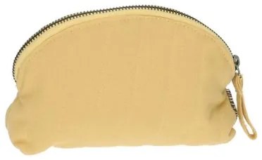 Toilettas klein, biologisch katoen, geel 18 x10 x 6 cm