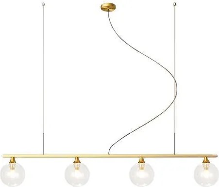 Hanglamp Goud Glas Bollen 4 stuks APP675-4CP