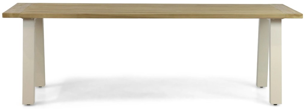 Dining Tuintafel  240 x 100 cm Aluminium/teak Taupe Glasgow