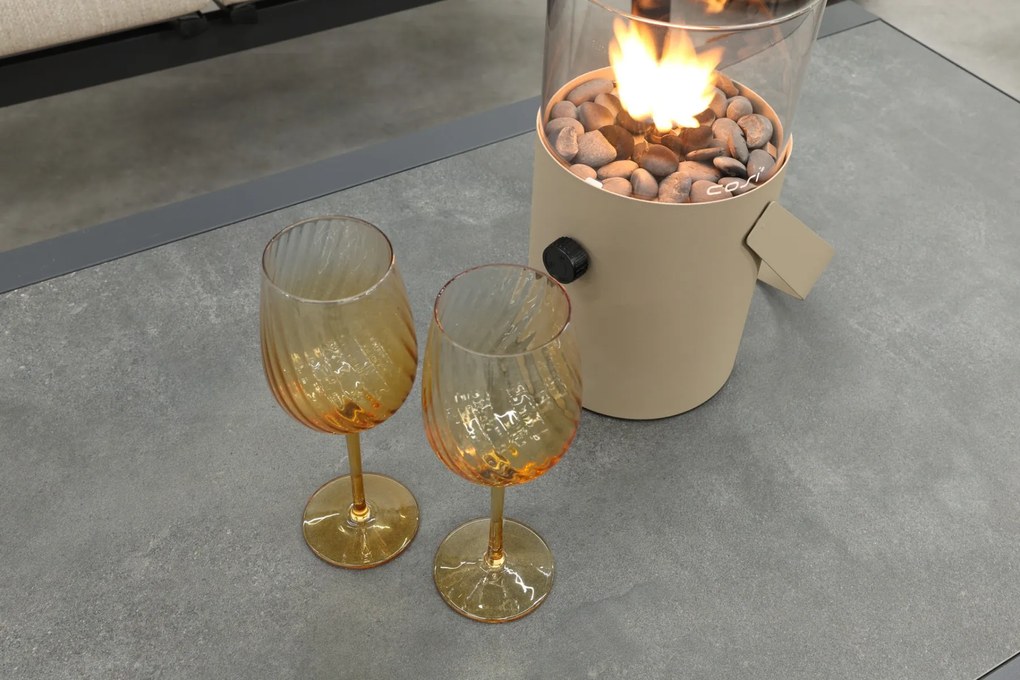 Lagos/Atlanta stoel-bank loungeset 4-delig verstelbaar - Antraciet