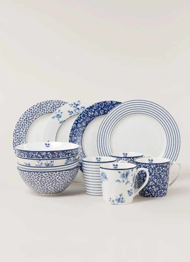 Laura Ashley Basic serviesset 12-delig