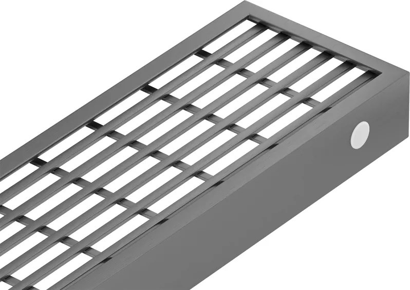 Mexen Flat M33 afdekking voor lijnafvoer 90 cm, geschuurd geweergrijs - 1E33090