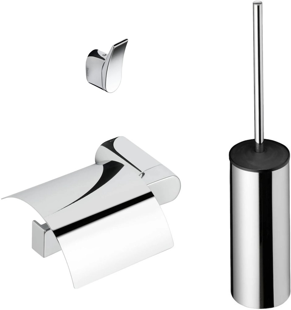 Geesa Wynk toilet accessoireset 3-in-1 Chroom