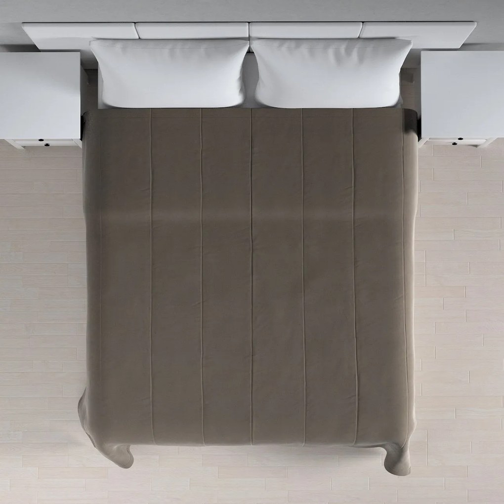 Dekoria Sprei Velvet, grijs-beige