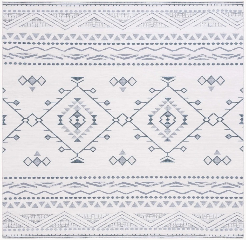 Handgeweven laagpolig vloerkleed Evangeline