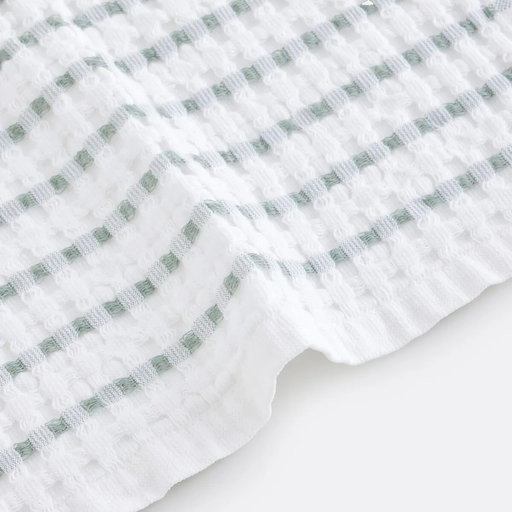 Katoenen honingraat badlaken, TIFLI RAYÉ