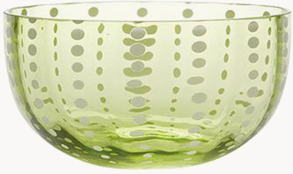 Handgemaakte kleine glazen schalen Perle, 6-delig