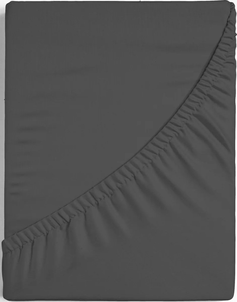 Hoeslaken Topper Luxor – Egyptisch katoen – 80×200 – antraciet