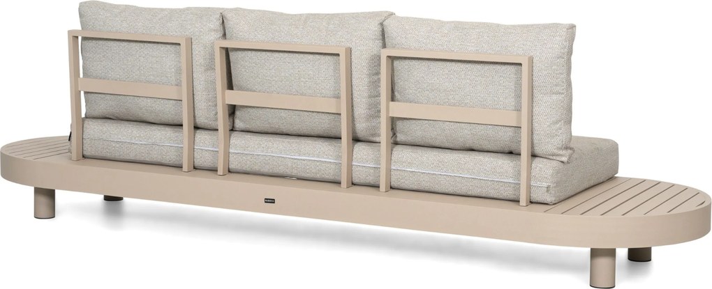 Stoel en Bank Loungeset 5 personen Aluminium Zand/Beige  Lifestyle Garden Furniture Organio/Mira