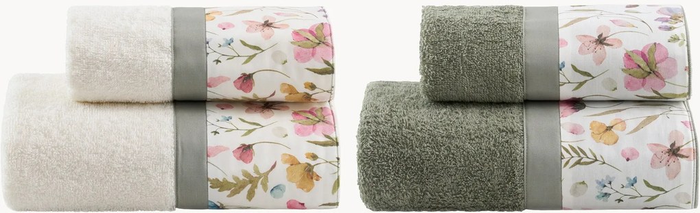 Katoenen handdoekenset Jane, 4-delig