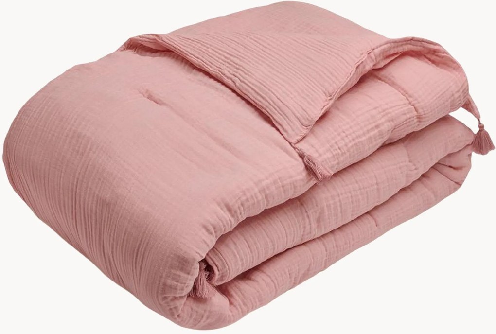 Bedsprei Uni van mousseline katoen