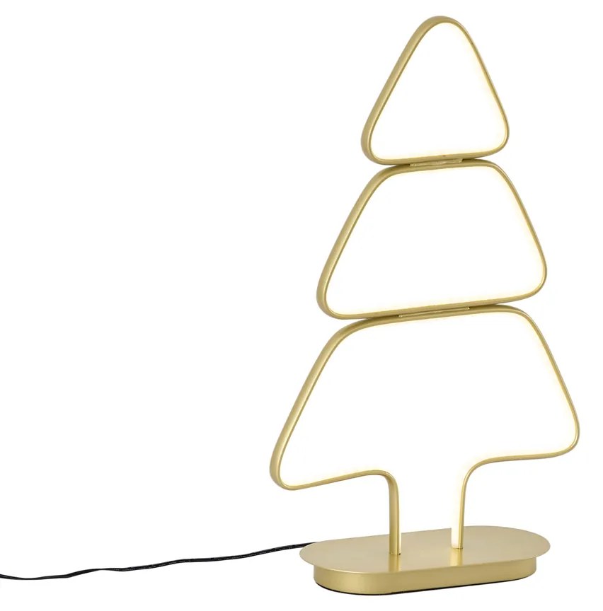 Kerst tafellamp goud kerstboom incl. LED - Arbre