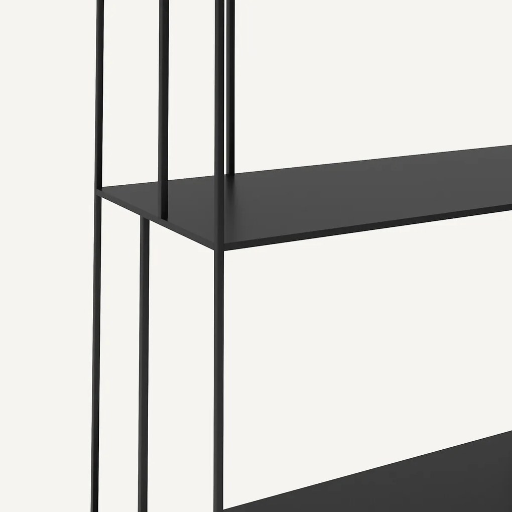 Boekenrek in metalen staal H320 cm, Parallel XXL