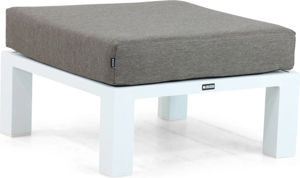 Hoek loungeset 6 personen Aluminium Wit Lifestyle Garden Furniture Luca