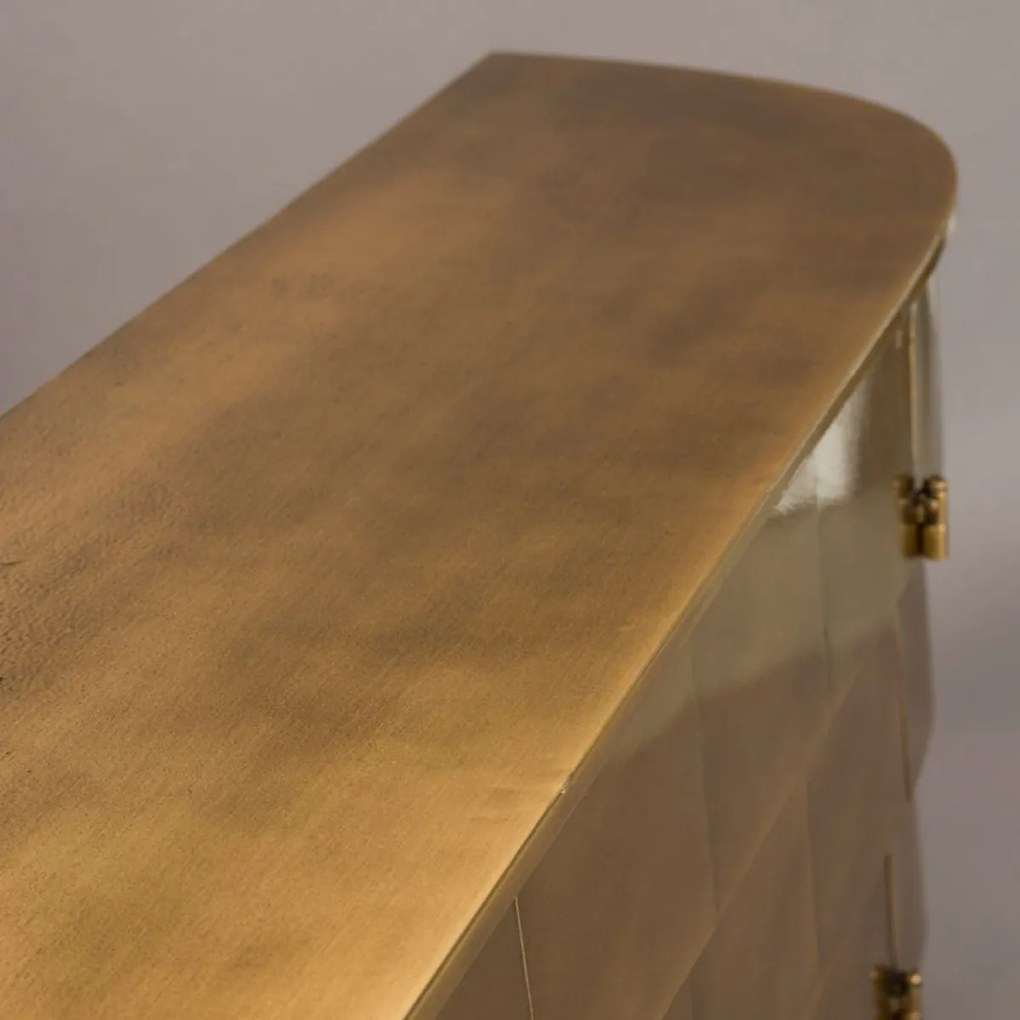 Dutchbone Hanna Gouden Dressoir Ovaal - 117x26x70cm.