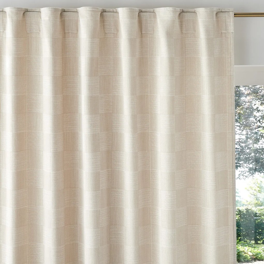 Gordijn in jacquard chenille effect, Domeo