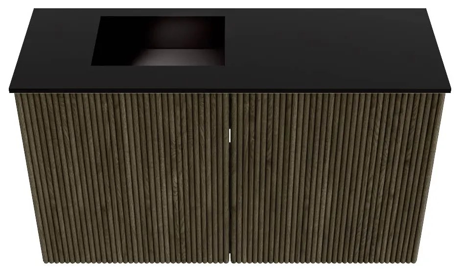 Mondiaz Joya 70cm toiletmeubel shadow met wastafel faye links zonder kraangat urban