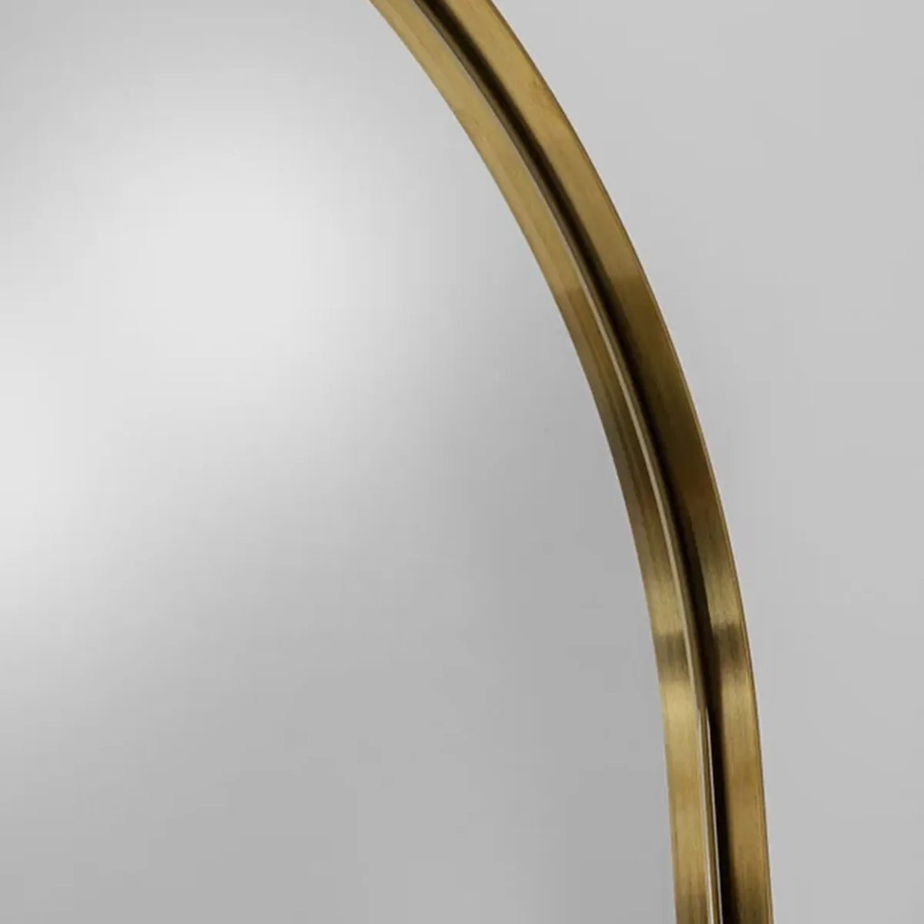 Grote Arch Spiegel Messing - 80x190cm