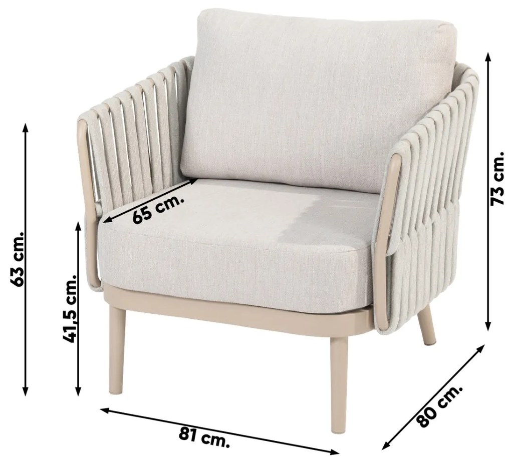 Taste Eva stoel-bank loungeset 3-delig